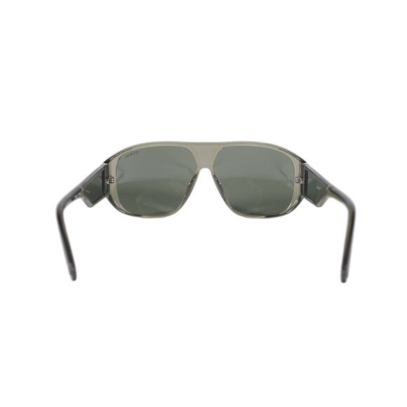 GUESS Oversized Aviator Shield Sunglasses - Green Transparent Grey Lens - NWT main image 5